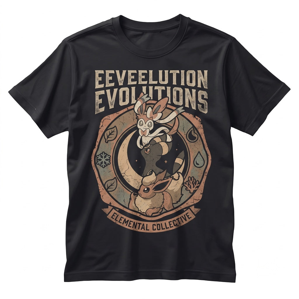 Eevee Evolutions Sleeveless Graphic Tank Vintage Wash Cute Gamer Gift Anime Unisex TShirt