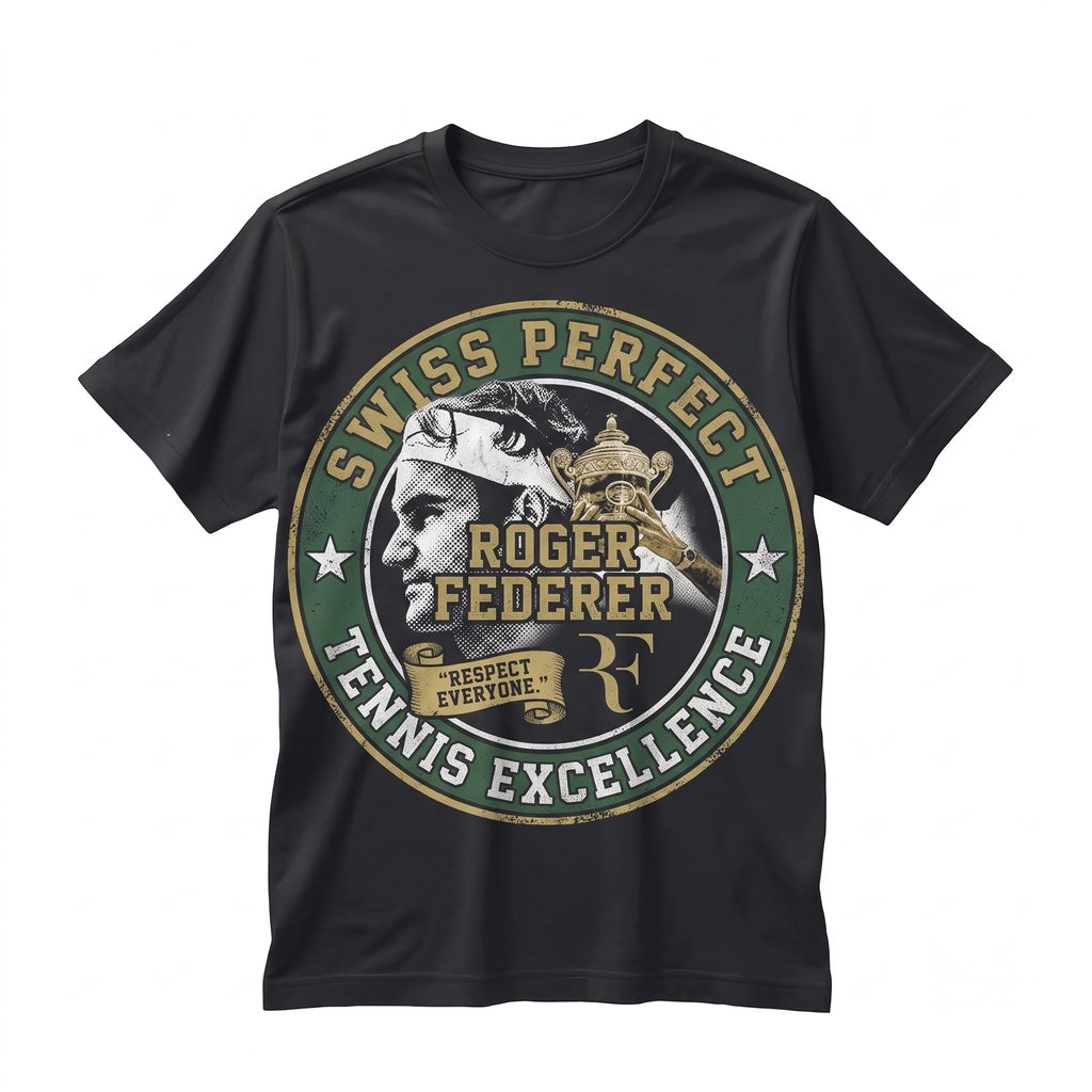 Swiss Tennis Legend Retirement Tribute Thanks For The Memories Graphic Fan Apparel Unisex TShirt