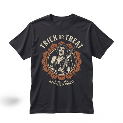 Trick Or Treat Halloween Spooky Pumpkin Candy Graphic October Apparel Unisex TShirt