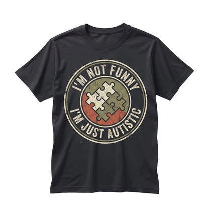 Im Not Funny Autistic And Gay Skeleton Meme Cursed Unhinged Funny Graphic Apparel Unisex TShirt