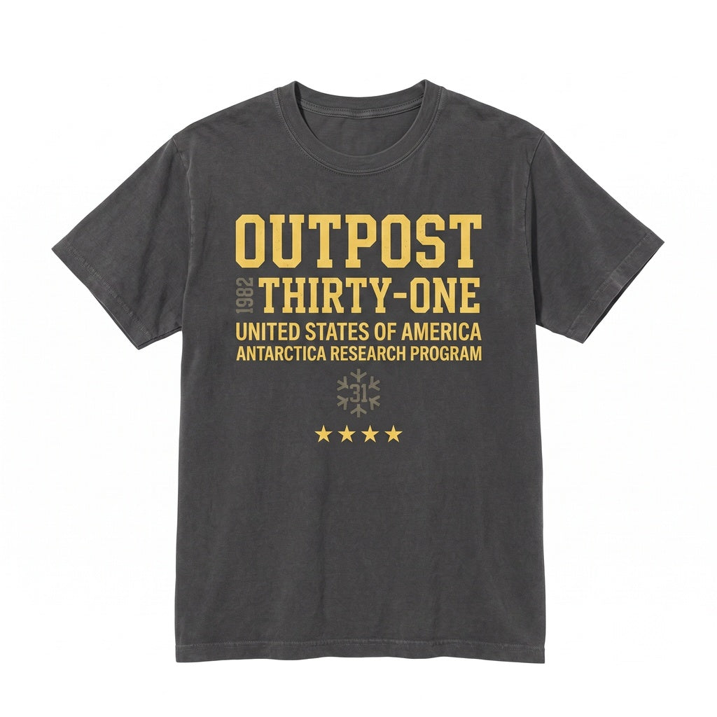 Outpost 31 Antarctic Research Station Sci-Fi Horror Alien Film Vintage Graphic Unisex TShirt