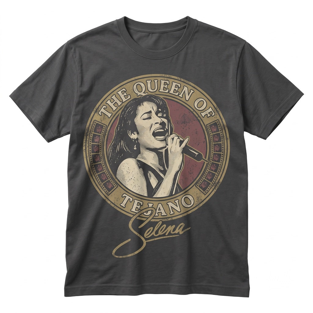 Selena The Queen of Tejano Retro Graphic Music Fan Apparel Unisex TShirt