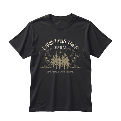 Christmas Tree Farm Vintage Cozy Winter Oversized Crewneck Sweater Unisex TShirt