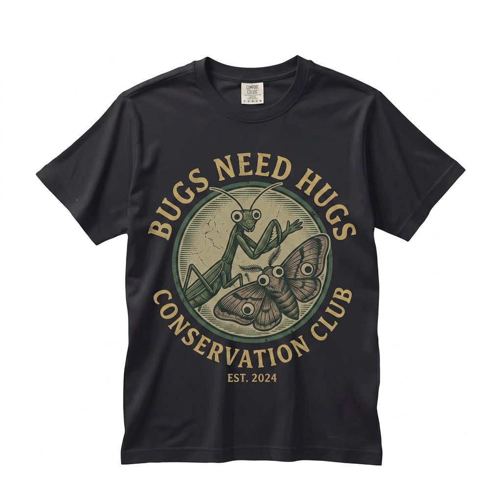 Cute Bugs Need Hugs Graphic Entomology Nature Science Teacher Classroom Gift Apparel Unisex TShirt