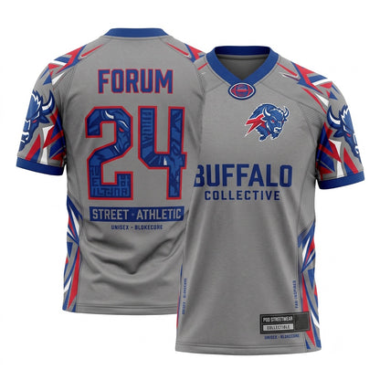 Unisex Game Day Athletic Football Jersey - Lightweight Breathable Mesh Fan Jersey