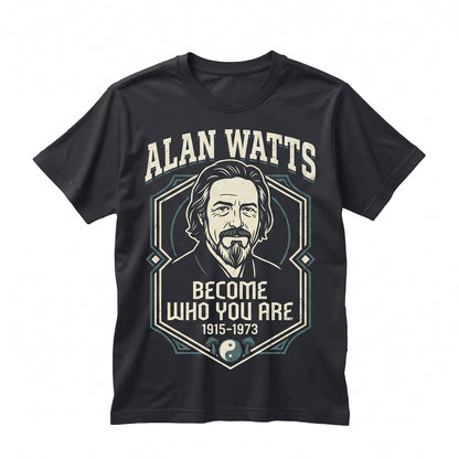 Alan Watts 90s Vintage Rap Style Sacred Geometry Graphic Mystical Cotton Unisex TShirt