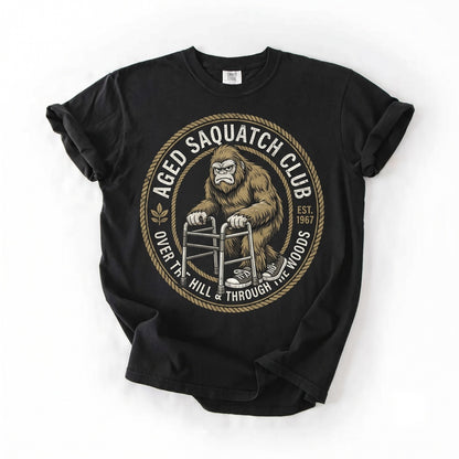 Funny Bigfoot Sasquatch Retro Vintage Graphic Cryptid Lover Woodland Humor Unisex TShirt
