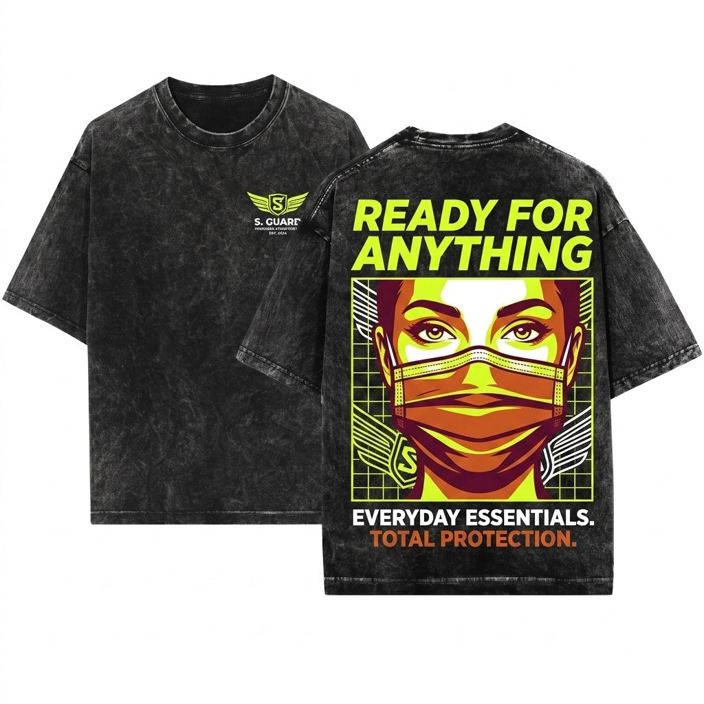 Reusable Fabric Cloth Face Mask Adjustable Bamboo Breathable Filter Included Unisex Wash T-Shirt