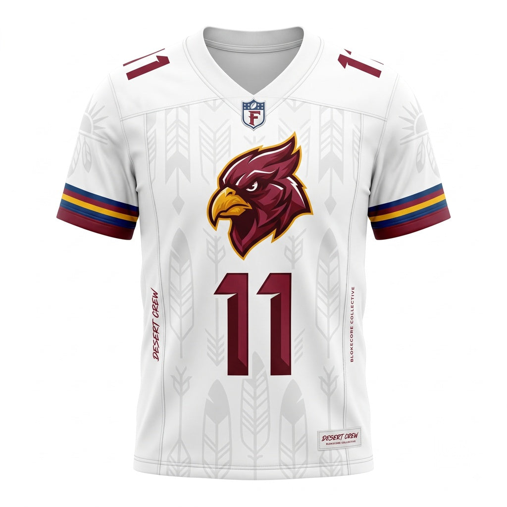 Unisex Stitched Football Fan Jersey - Lightweight Breathable Mesh Game Day Athletic Top