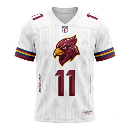 Unisex Stitched Football Fan Jersey - Lightweight Breathable Mesh Game Day Athletic Top