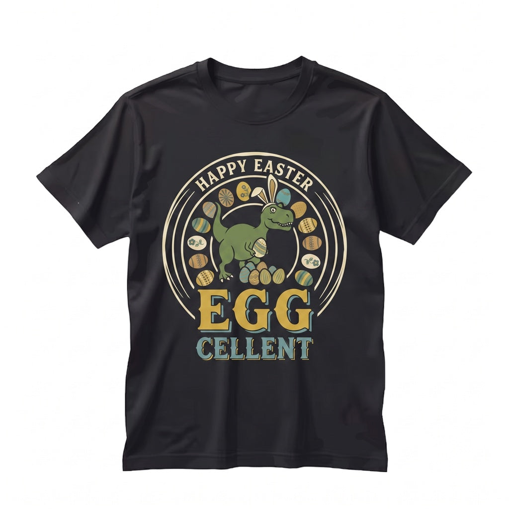 Funny Dinosaur TRex Easter Bunny Eggcellent Happy Holiday Gift Unisex TShirt