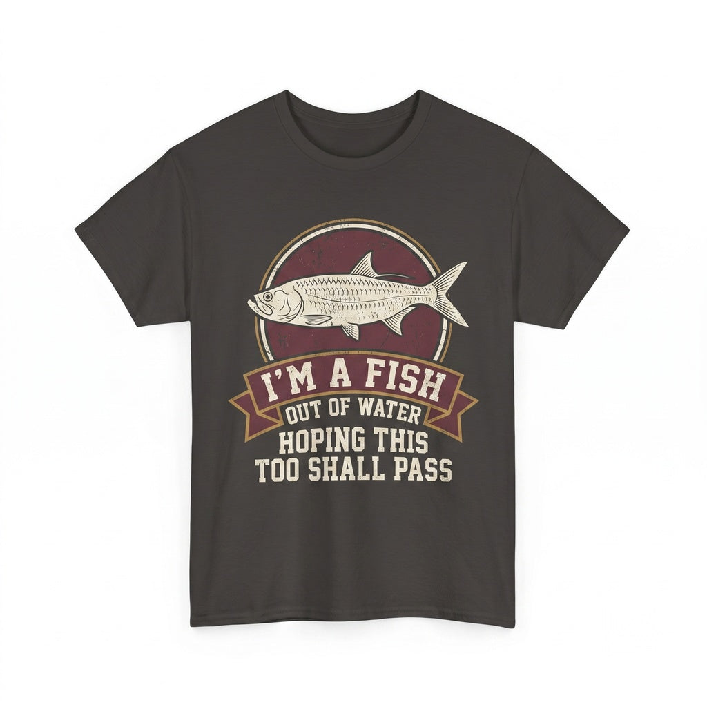 Im A Fish Out Of Water Funny Vintage Japanese Graphic Retro Novelty Unisex TShirt