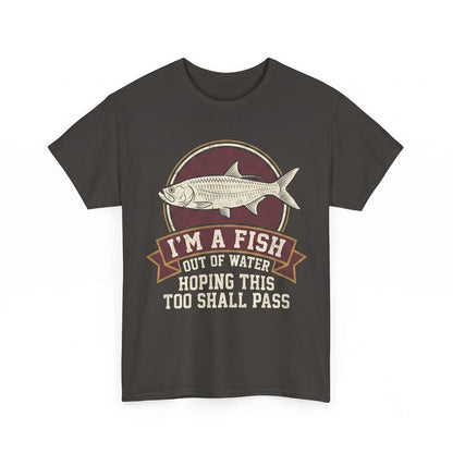 Im A Fish Out Of Water Funny Vintage Japanese Graphic Retro Novelty Unisex TShirt