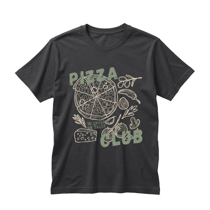 Custom Personalized Toddler Pizza Party Lover Club Kids Food Graphic Top Unisex TShirt