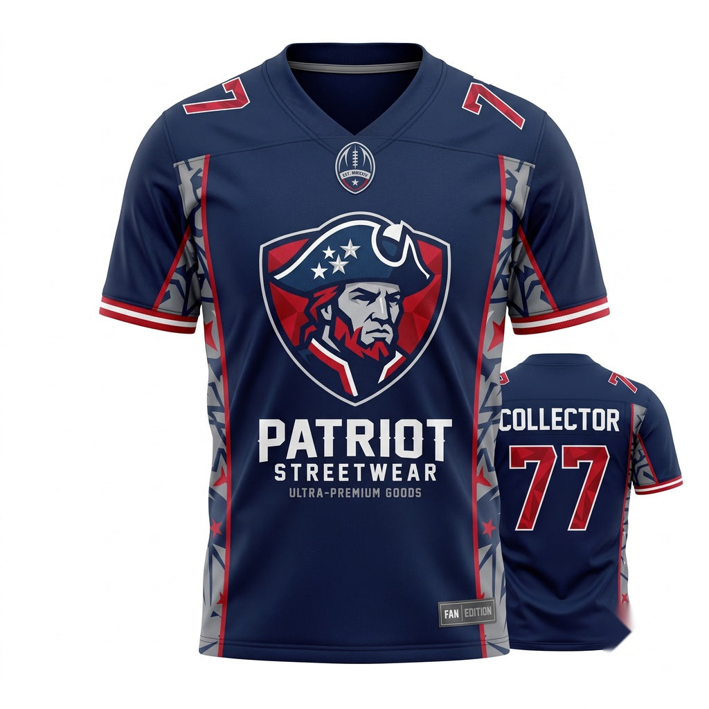 Unisex Breathable Stitched Football Fan Jersey - Lightweight Game Day Athletic Apparel