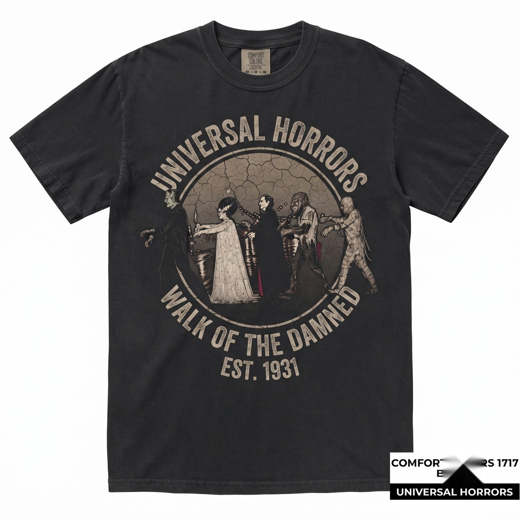 Vintage Halloween Monster Mash Classic Horror Vampire Gothic Creature Spooky Season Gift Unisex TShirt