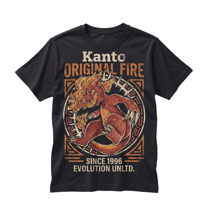 Vintage Flame Lizard Anime Graphic Dragon Retro Y2K Sleeveless Streetwear Unisex TShirt