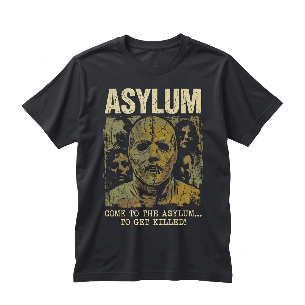 Asylum Psychiatric Hospital Graphic Creepy Sanitarium Dark Horror Apparel Unisex TShirt