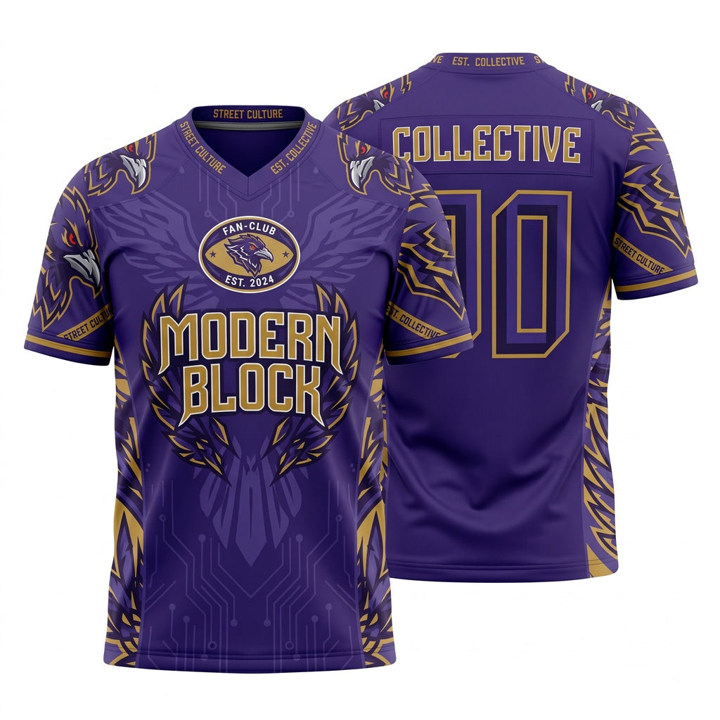Unisex Game Day Athletic Football Fan Jersey - Lightweight Breathable Stitched Mesh