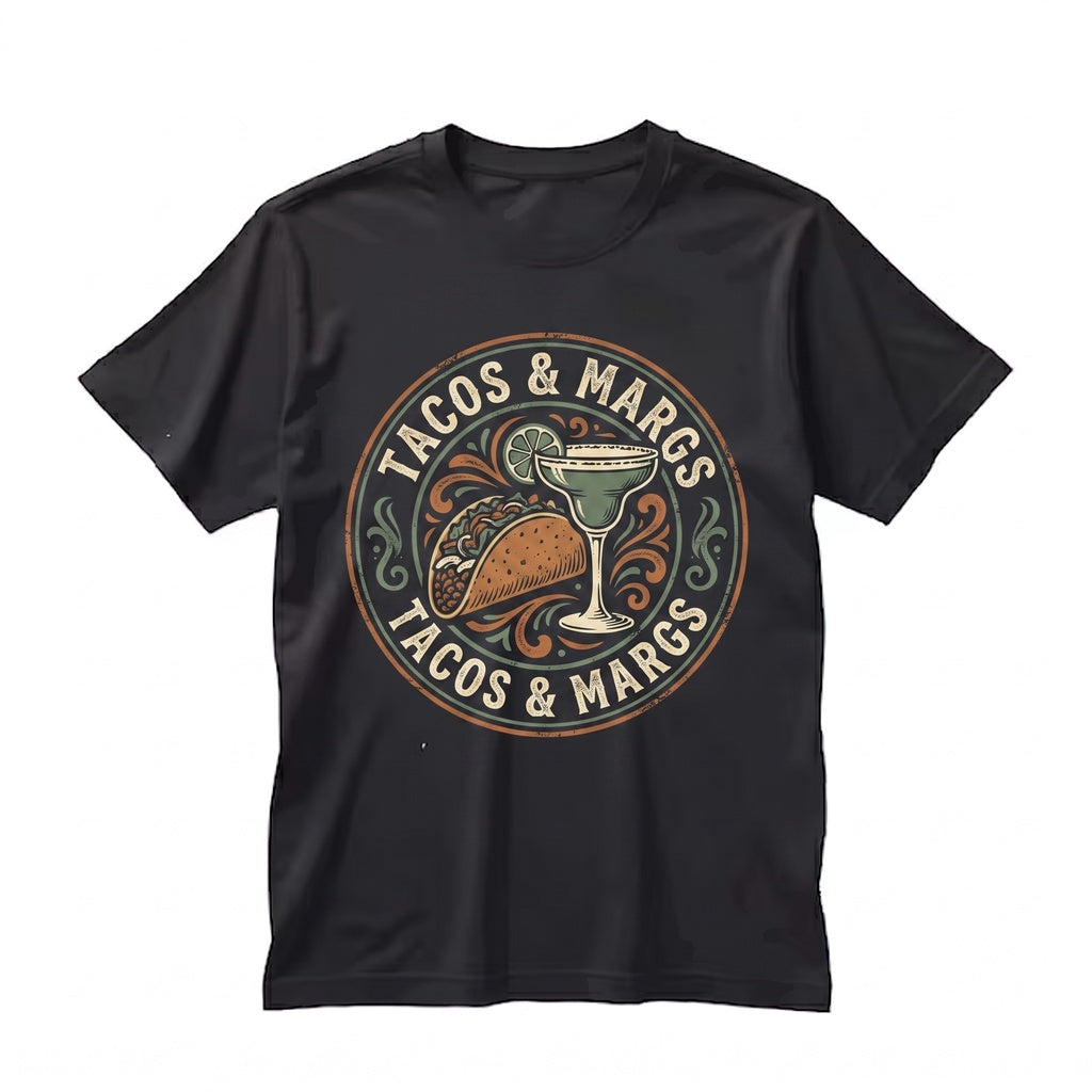 Tacos And Margaritas Fun Cinco De Mayo Mexican Food Party Graphic Apparel, Unisex TShirt