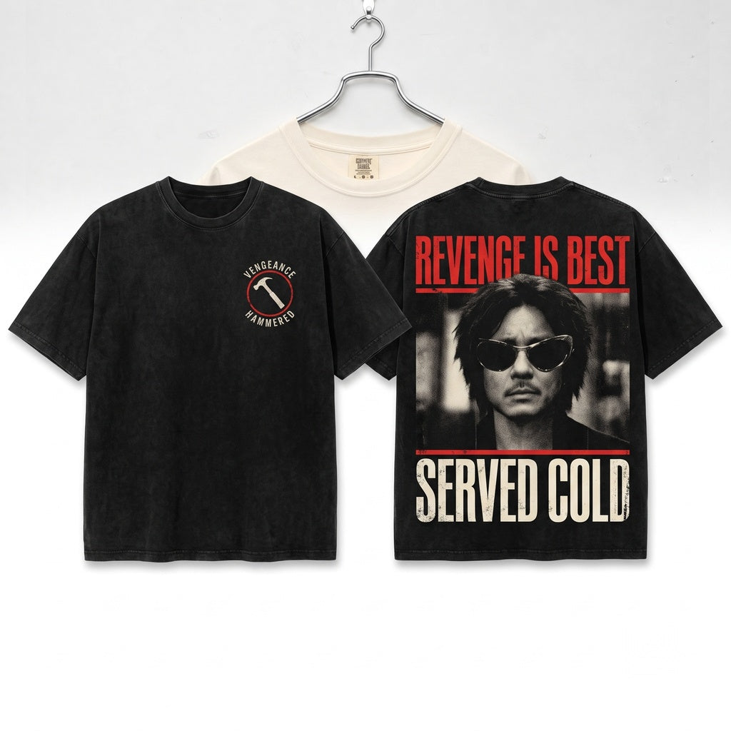 Oldboy Y2K Korean Movie Inspired Graphic Unisex Wash T-Shirt