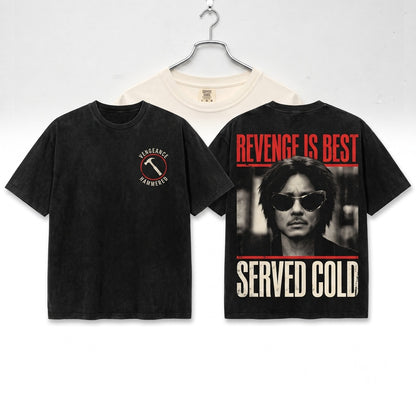 Oldboy Y2K Korean Movie Inspired Graphic Unisex Wash T-Shirt