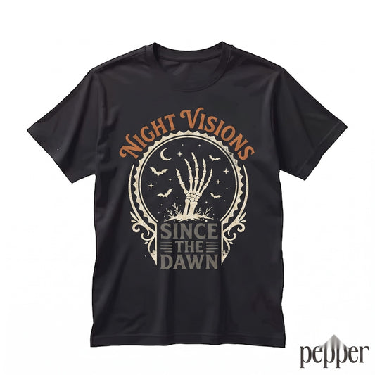 Classic Gothic Skeleton Bat Graphic Haunted Halloween Holiday Gift Unisex TShirt