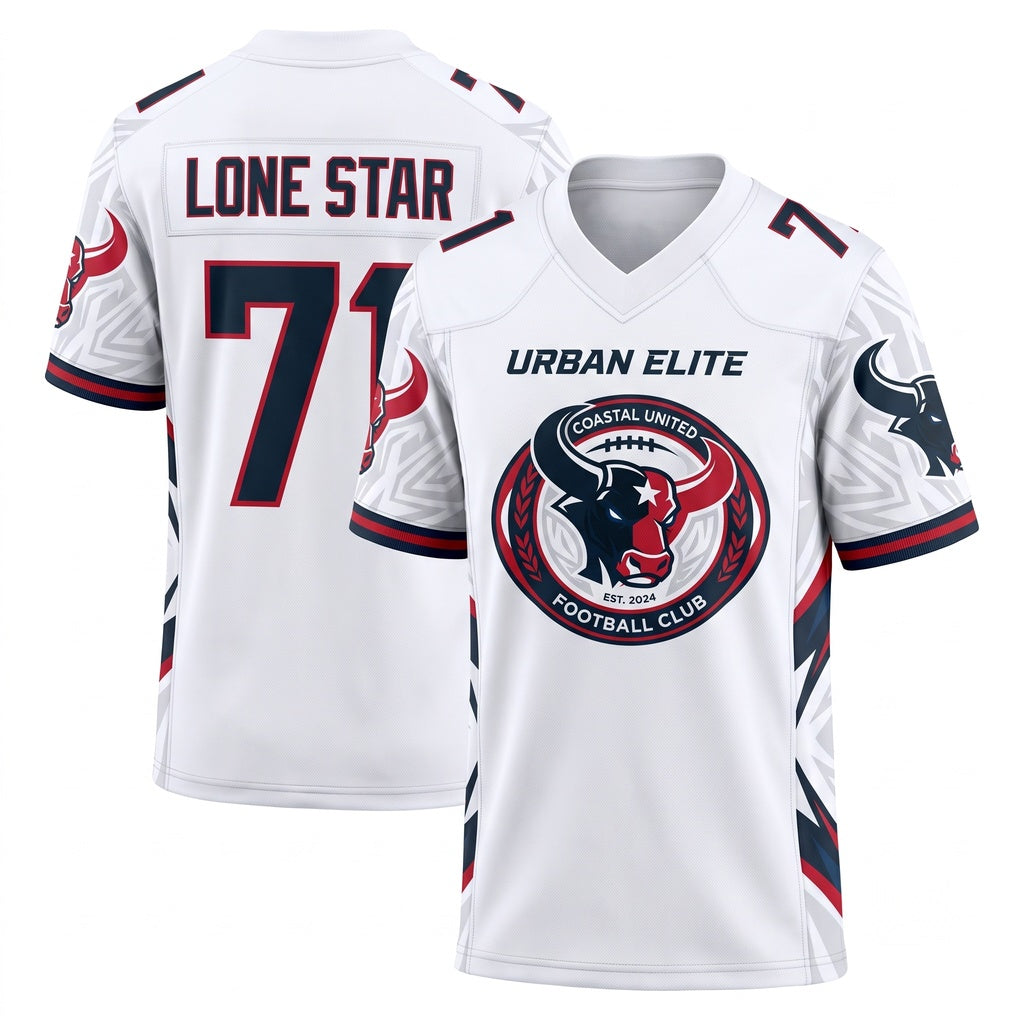 Unisex Football Fan Jersey - Breathable Lightweight Mesh Athletic Game Day Shirt