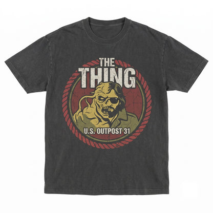 Retro 80s Horror Movie Outpost 31 Japanese Poster Graphic Unisex TShirt