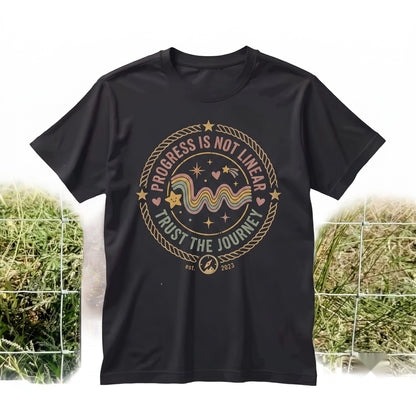 Inspirational Teacher Rainbow Graphic Every Step Forward Matters Positive Growth Mindset Classroom Gift Apparel Unisex TShirt