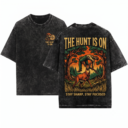 Retro Anti Hunting Deer Shirt Stop Hunting Vegan Activist Wildlife Protection Protest Unisex Heavyweight Garment-Dyed T-Shirt