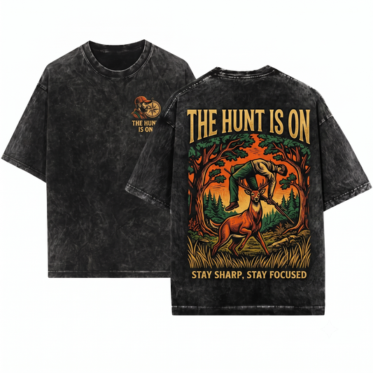 Retro Anti Hunting Deer Shirt Stop Hunting Vegan Activist Wildlife Protection Protest Unisex Heavyweight Garment-Dyed T-Shirt