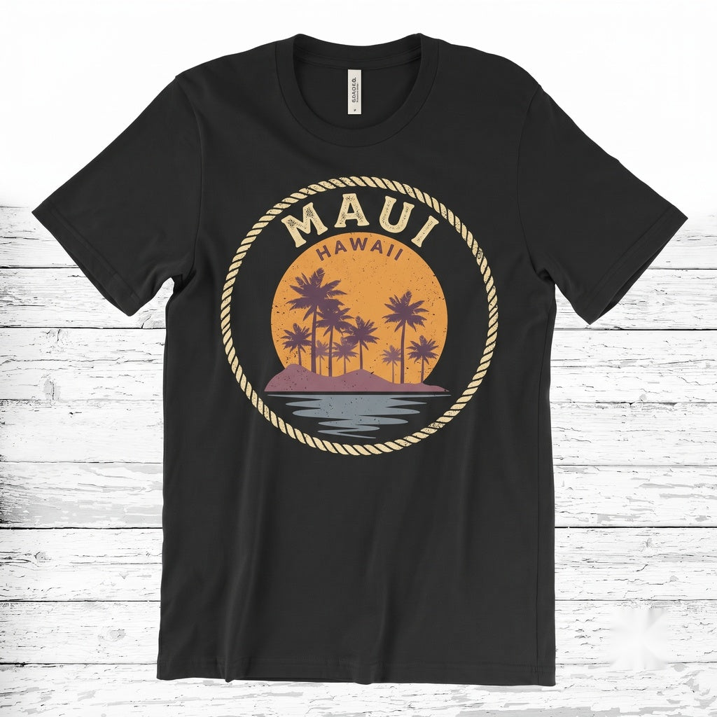 Maui Hawaii Beach Vacation Souvenir Lahaina Coastal Travel Gift Unisex TShirt