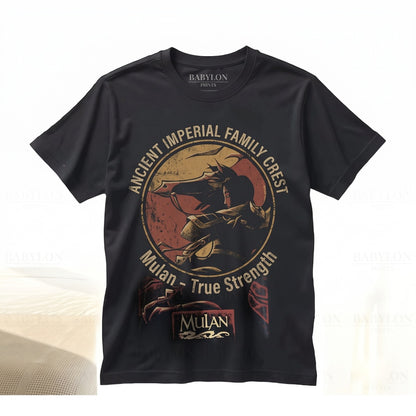 Vintage Chinese Warrior Princess Mushu Dragon Theme Park Vacation Family Graphic Apparel Gift Unisex TShirt