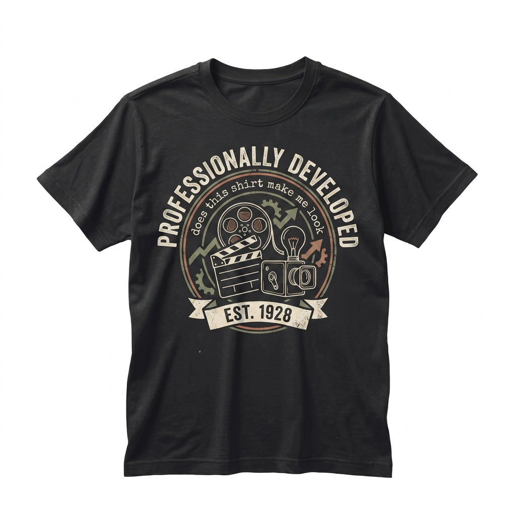 Does This Make Me Look Professionally Developed Funny Office Coworker Gift Corporate Humor Work Top Unisex TShirt