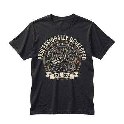 Does This Make Me Look Professionally Developed Funny Office Coworker Gift Corporate Humor Work Top Unisex TShirt