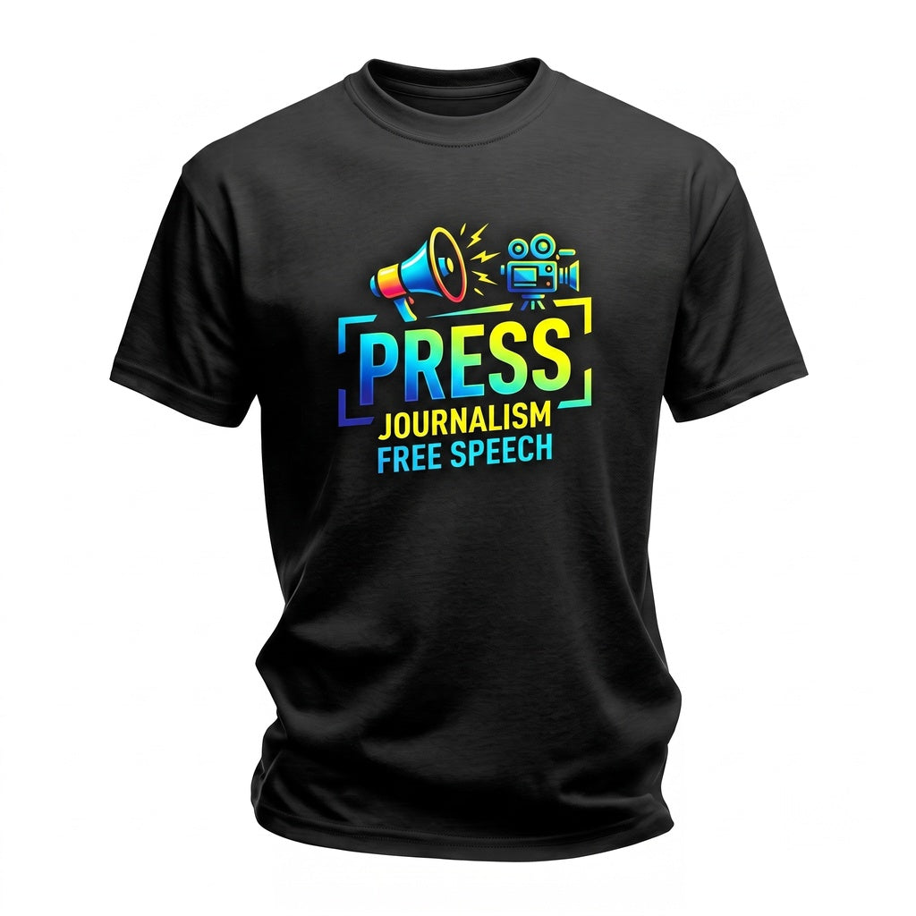 Press Freedom of Speech Journalist Support Media Reporter Rights Unisex TShirt