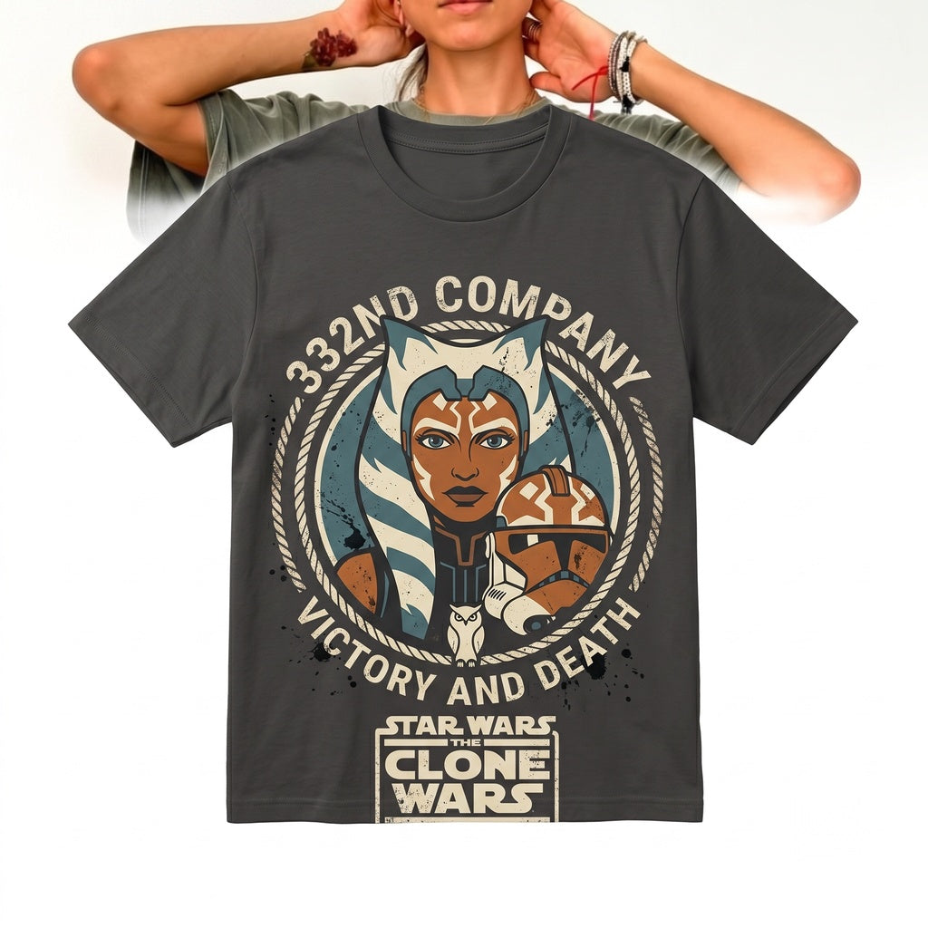 Vintage Victory And Death Retro Sci-Fi Trooper Helmet Ahsoka Galaxy Graphic Apparel Fan Gift Unisex TShirt