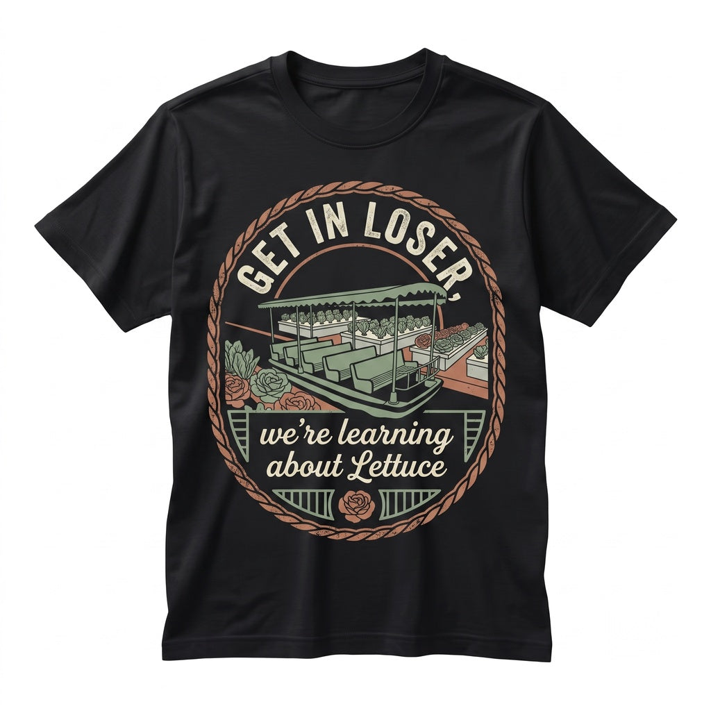 Get In Loser Retro Magical Theme Park Trip Graphic Trendy Oversized Unisex TShirt