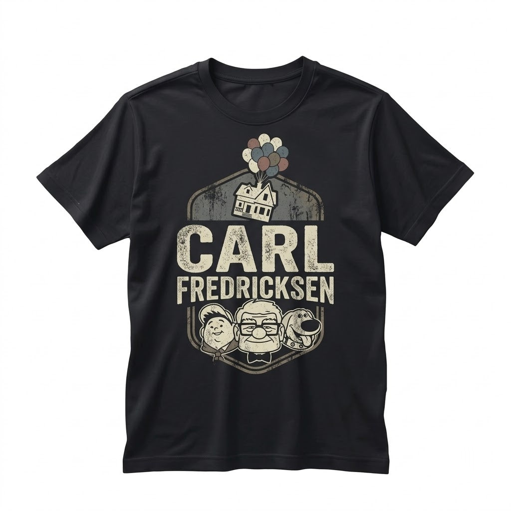 Oversized Carl Fredricksen Russell Dug Paradise Falls Wilderness Explorer Adventure Graphic Unisex TShirt
