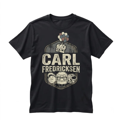 Oversized Carl Fredricksen Russell Dug Paradise Falls Wilderness Explorer Adventure Graphic Unisex TShirt