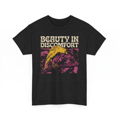 There Is Beauty In Discomfort Vintage Japanese Bird Aesthetic Graphic Top Unisex TShirt