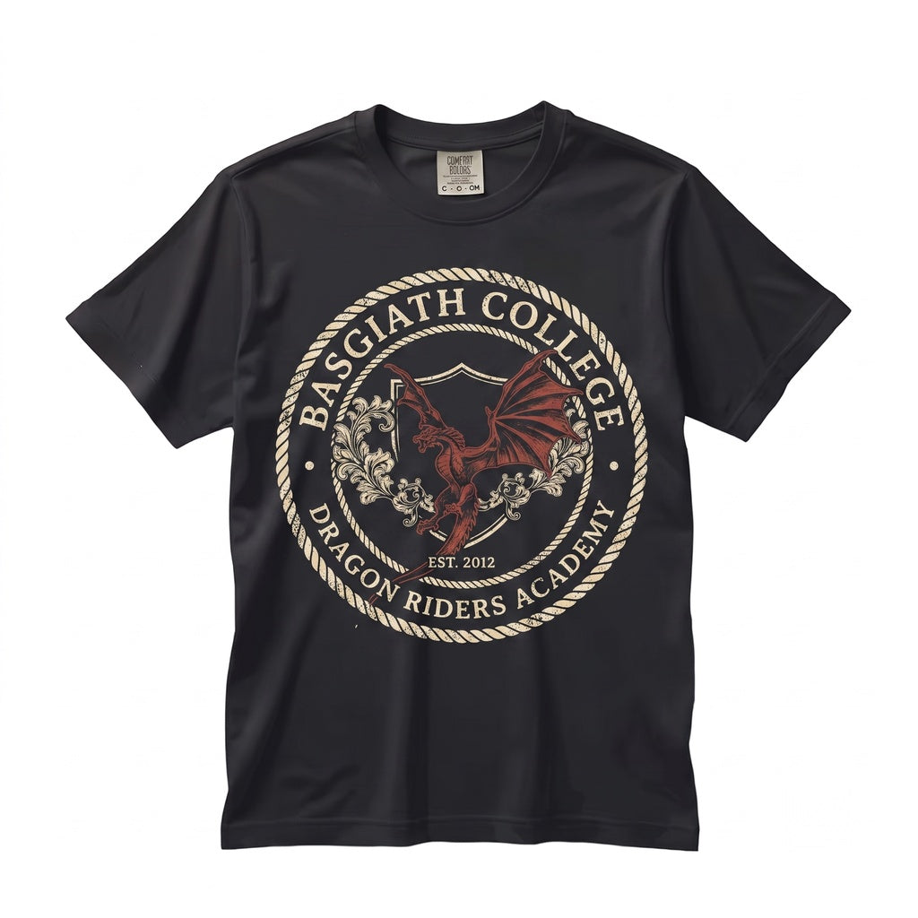 Basgiath War College Fantasy Dragon Rider Bookish Graphic Apparel, Novel Reader Gift Unisex TShirt