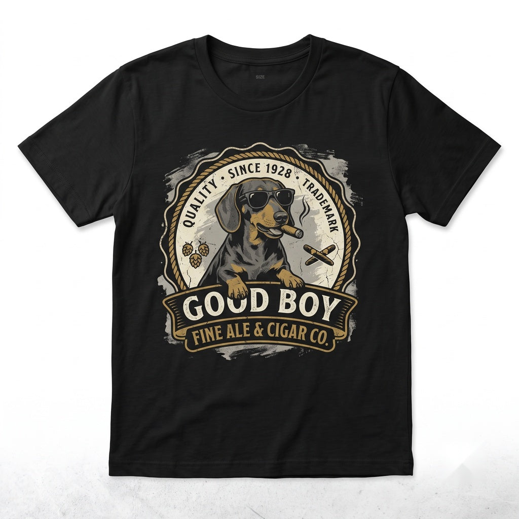Funny Dachshund Drinking Beer Graphic Pet Lover Gift Dog Mom Dad Unisex TShirt