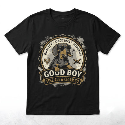 Funny Dachshund Drinking Beer Graphic Pet Lover Gift Dog Mom Dad Unisex TShirt
