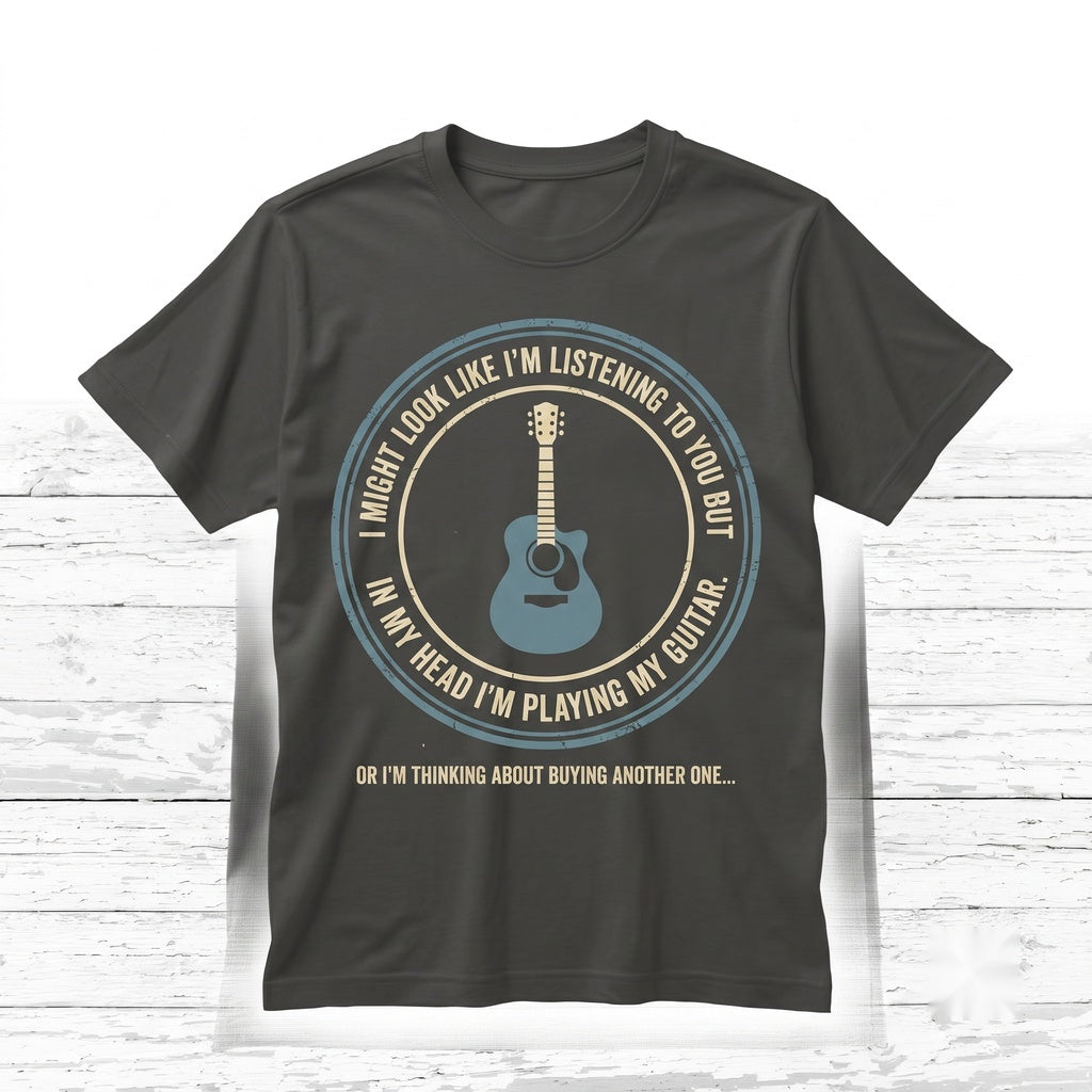 Funny Vintage Guitar Player Gift Musician Instructor Songwriter Rock Band Lover Unisex TShirt