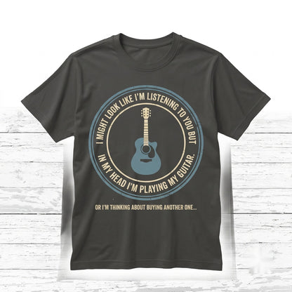 Funny Vintage Guitar Player Gift Musician Instructor Songwriter Rock Band Lover Unisex TShirt