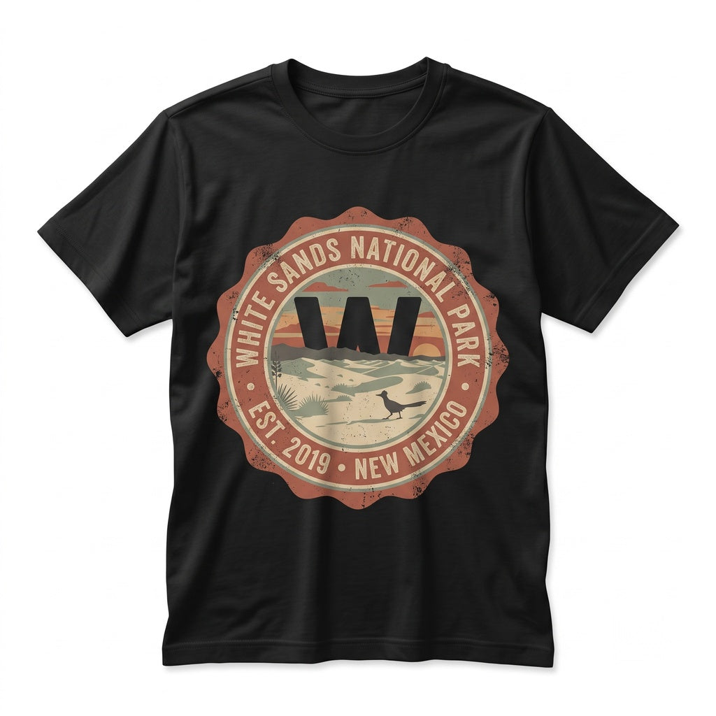 Vintage White Sands National Park New Mexico Desert Retro Hiking Nature Graphic Gift Unisex TShirt