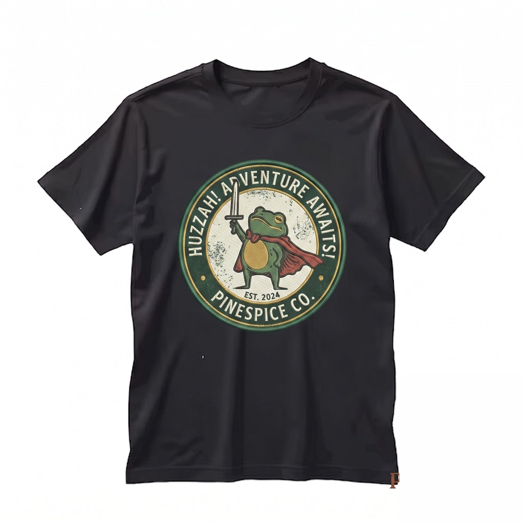 Huzzah Knight Frog Hoodie Funny Tabletop RPG Embroidered Sweatshirt Gildan 18500 Unisex TShirt