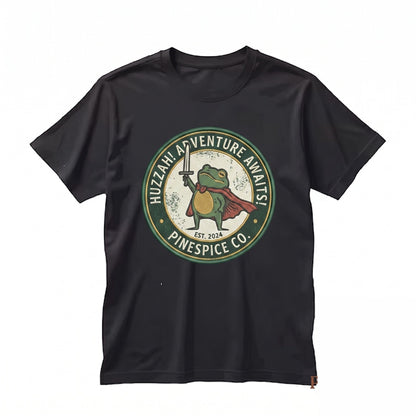 Huzzah Knight Frog Hoodie Funny Tabletop RPG Embroidered Sweatshirt Gildan 18500 Unisex TShirt